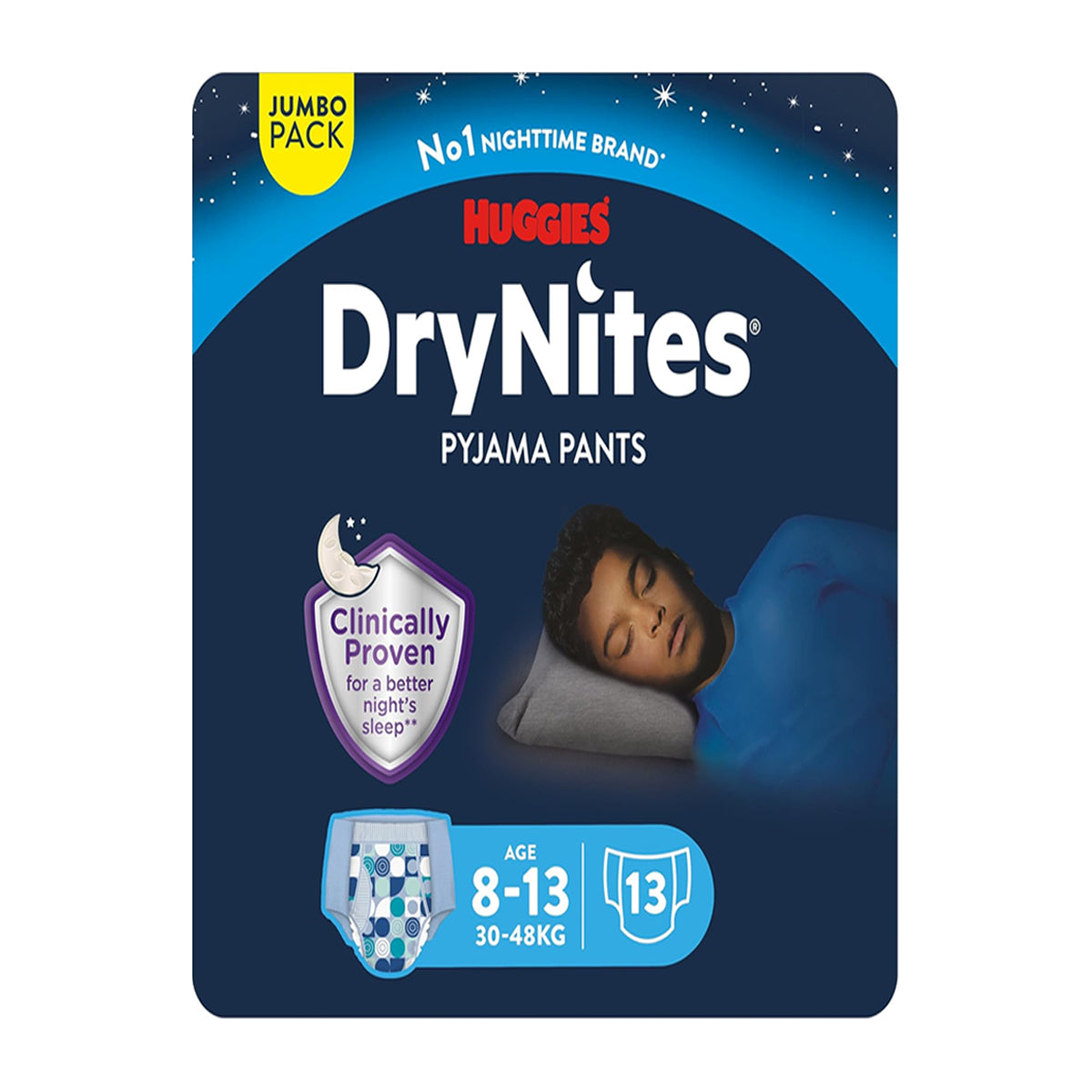 Huggies Drynites Pants Boys 8-13 Years 13 Daipers